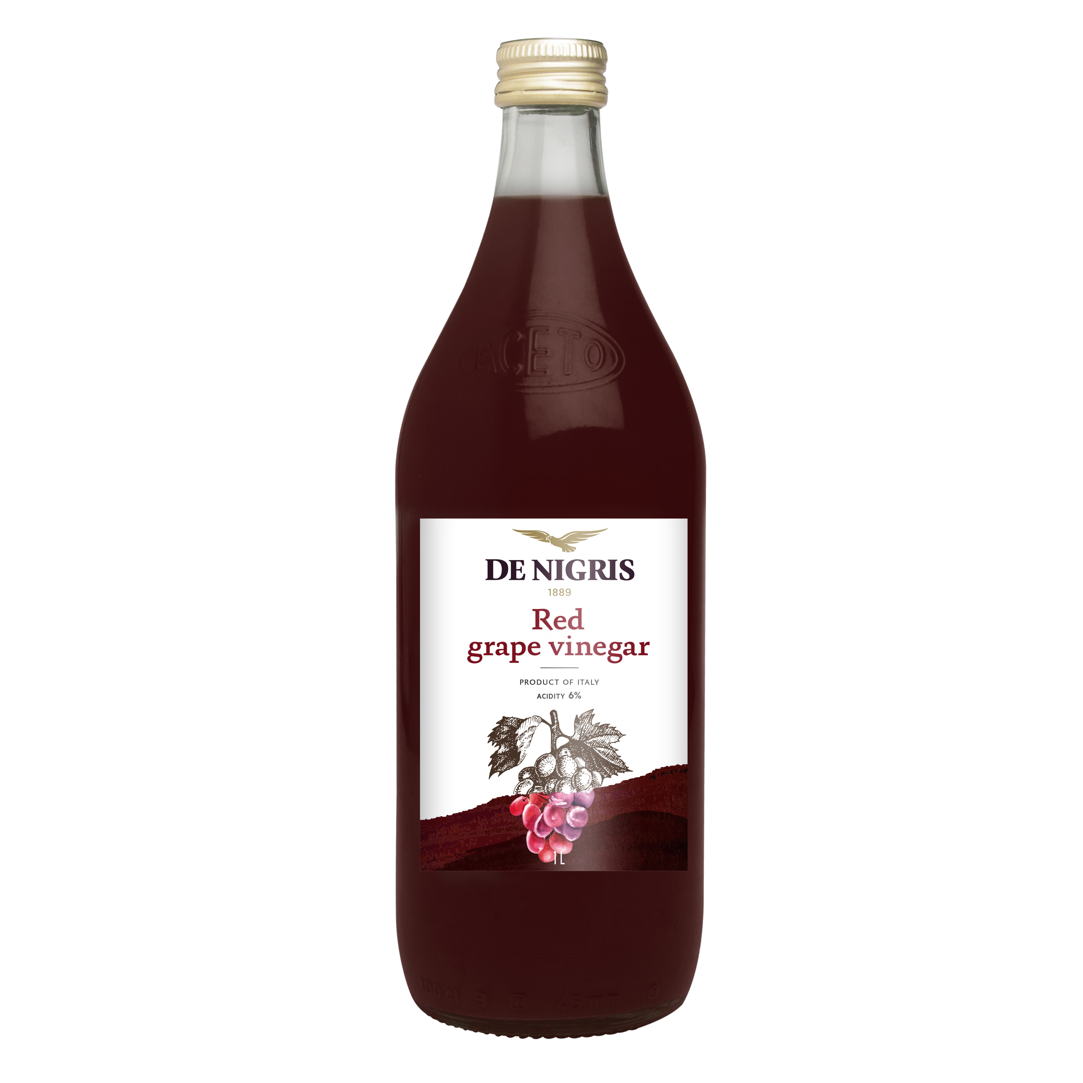 De Nigris Prezioso Red Grape Vinegar, 1L